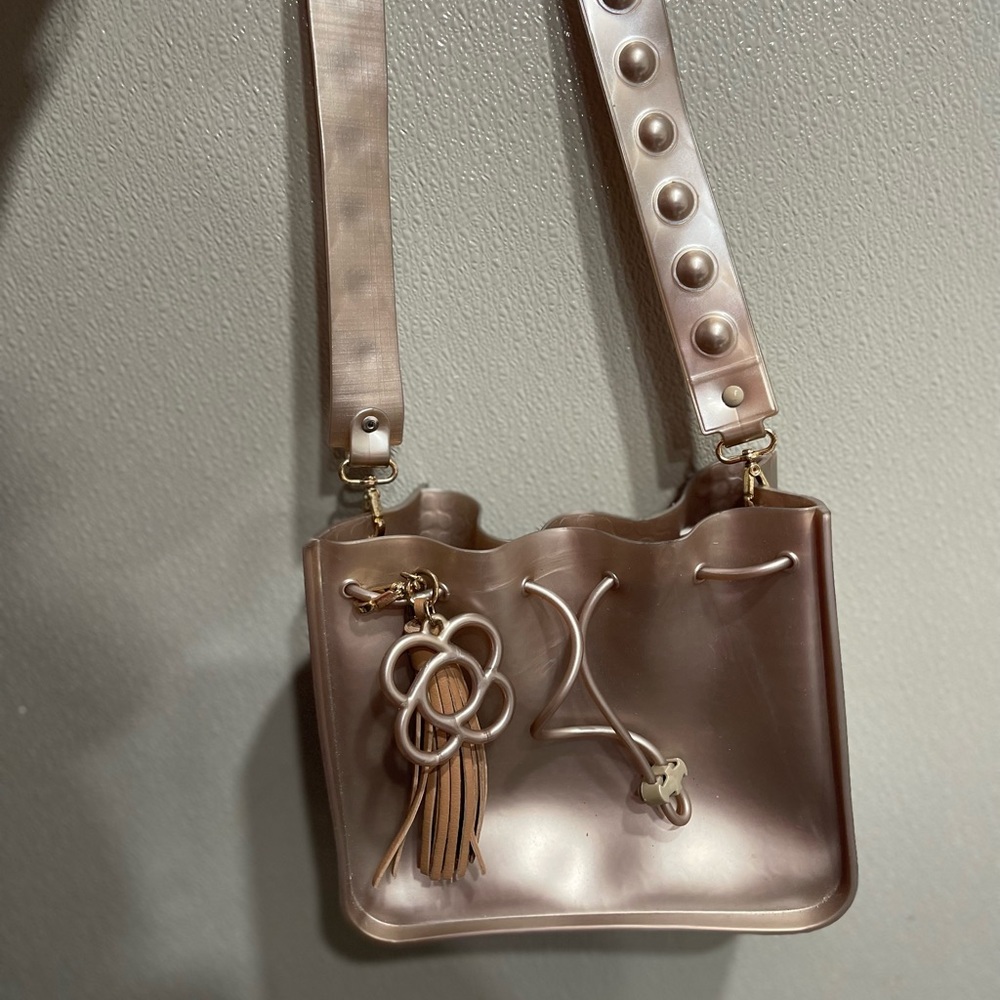 Silicone gold bag by Petie Jolie